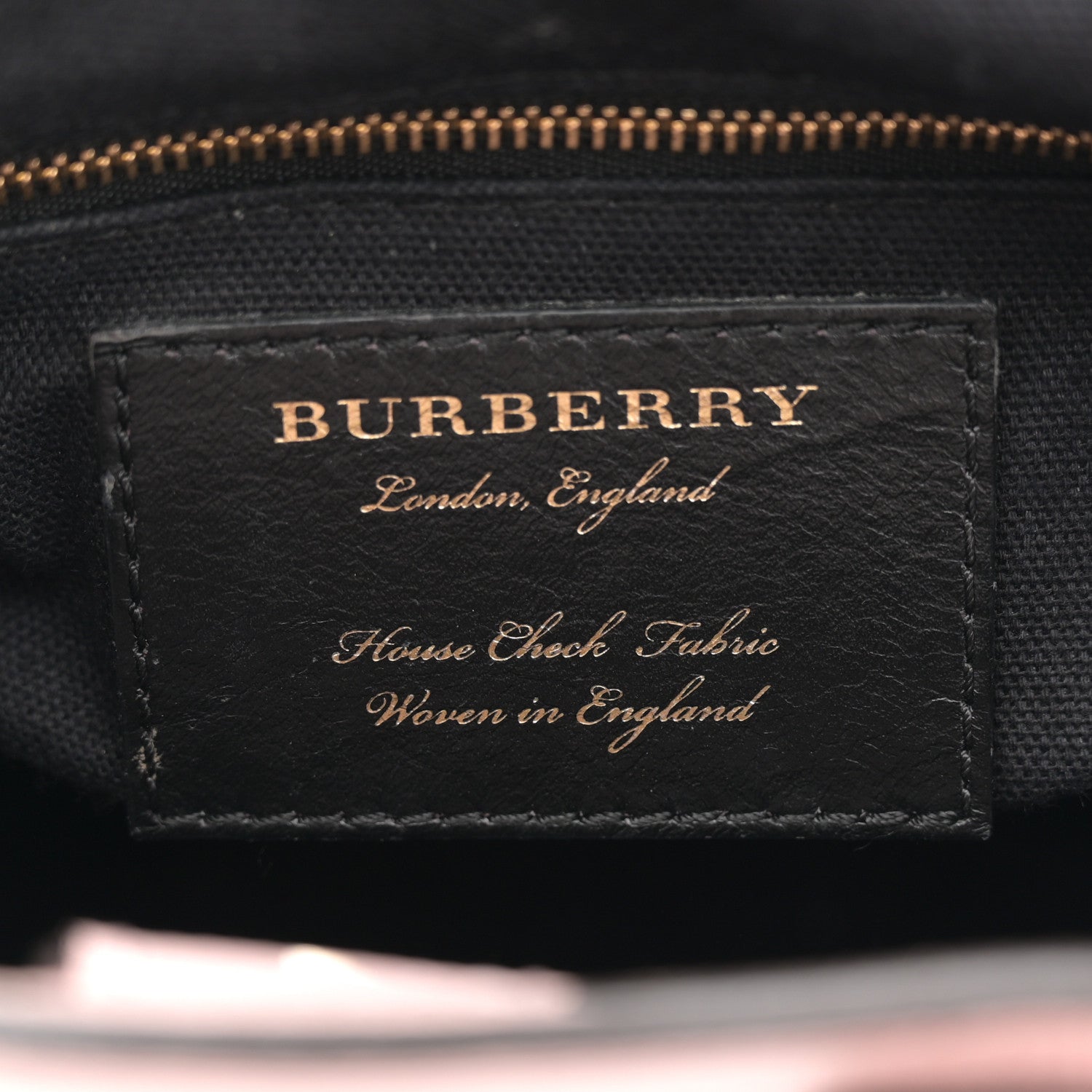 Burberry Grainy Calfskin House Check Baby Banner Tote Pale Orchid 6 of 14