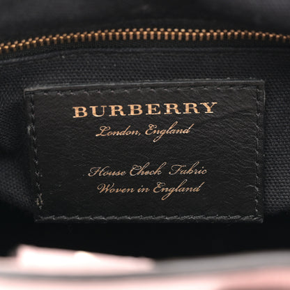 Burberry Grainy Calfskin House Check Baby Banner Tote Pale Orchid 6 of 14