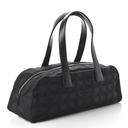 Chanel Nylon Travel Bowler Black 3 of 10