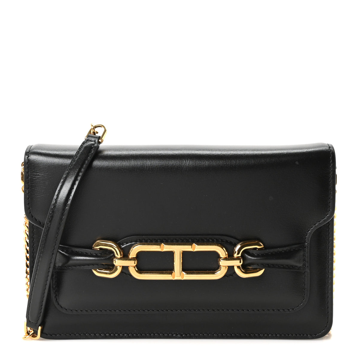 Calfskin Mini Whitney Shoulder Bag Black