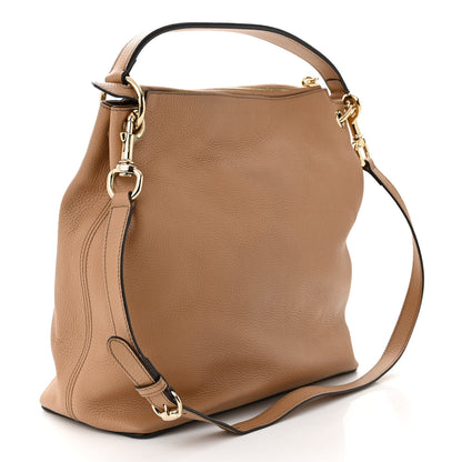 Gucci Pebbled Calfskin Large Soho Hobo Camelia 3 of 10