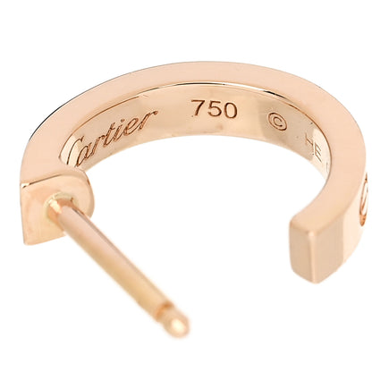 Cartier 18K Pink Gold Small LOVE Hoop Earrings 4 of 6