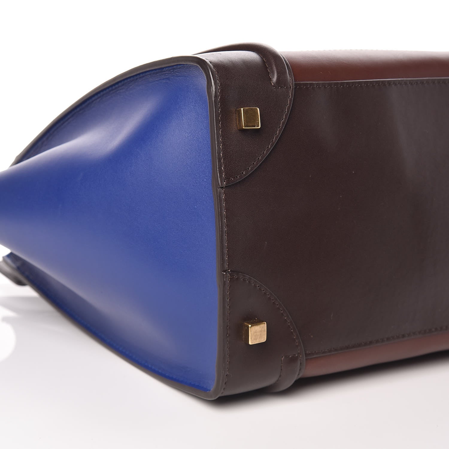 Celine Smooth Calfskin Mini Tri-Color Luggage Acajou 7 of 9