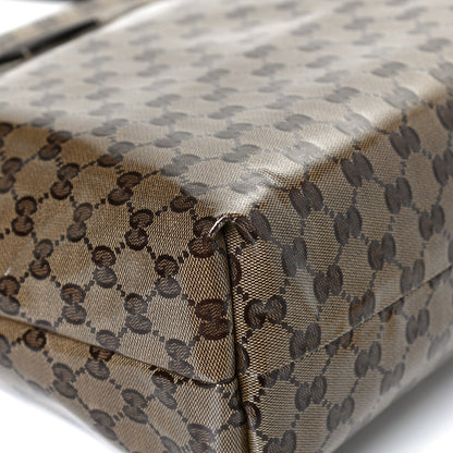 Gucci Crystal Monogram Large Flat Messenger Bag Dark Brown 11 of 13