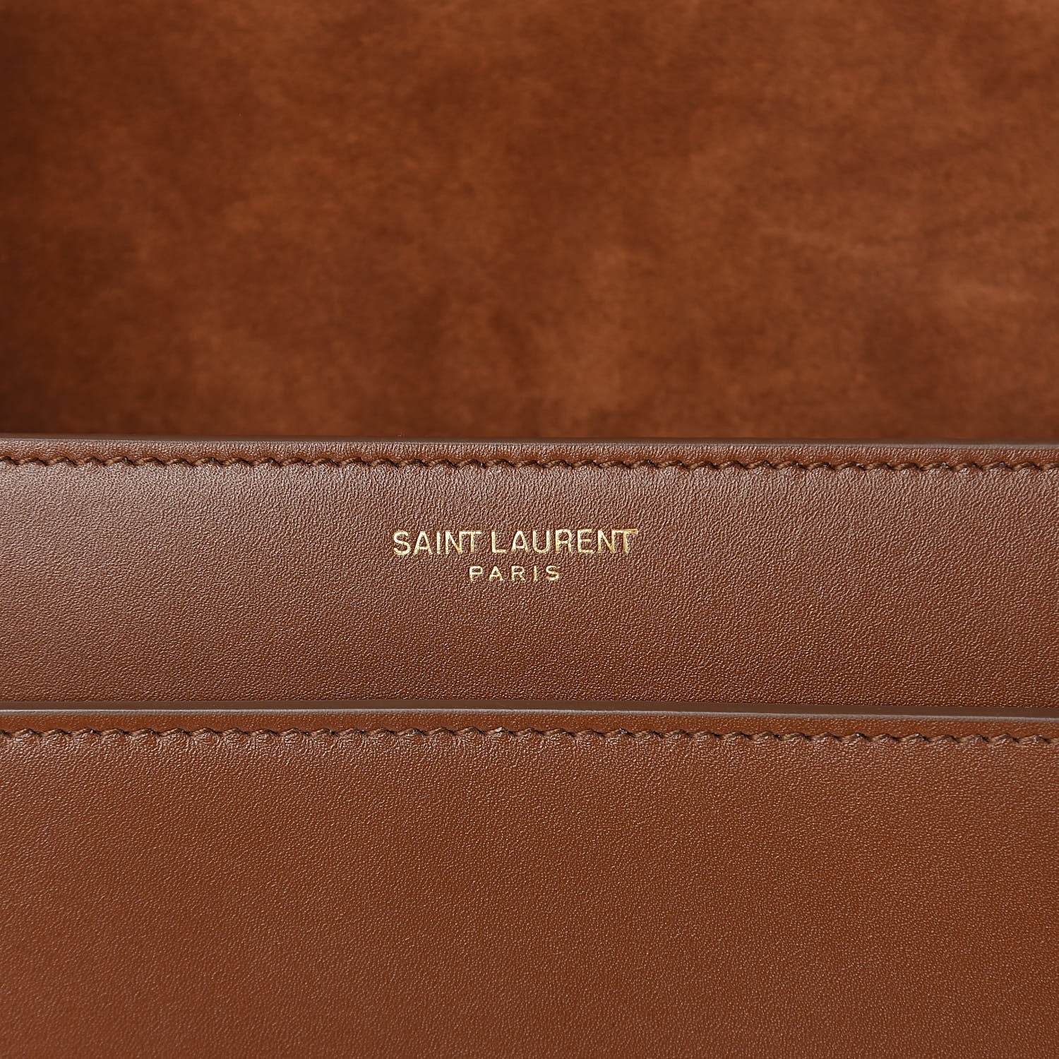Saint Laurent Calfskin Betty Messenger Deep Moka 6 of 14