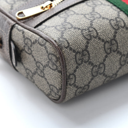 Gucci GG Supreme Monogram Web Small Ophidia Belt Bag 95 38 Dark Brown 7 of 9