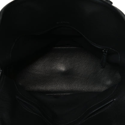 Balenciaga Supple Calfskin Ville Top Handle Bag Black 6 of 10