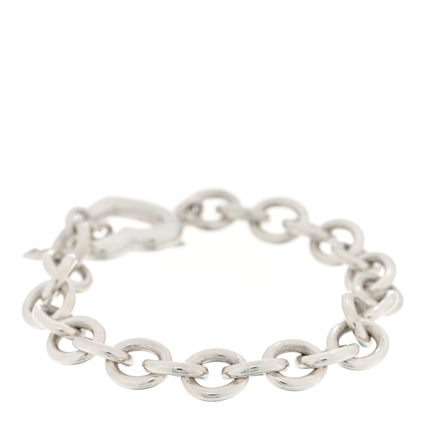 Sterling Silver Heart and Arrow Toggle Bracelet