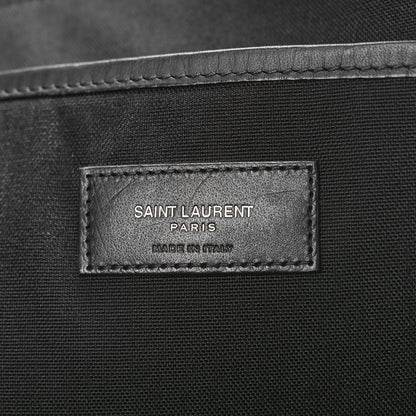 Saint Laurent Canvas City Backpack Black 6 of 9