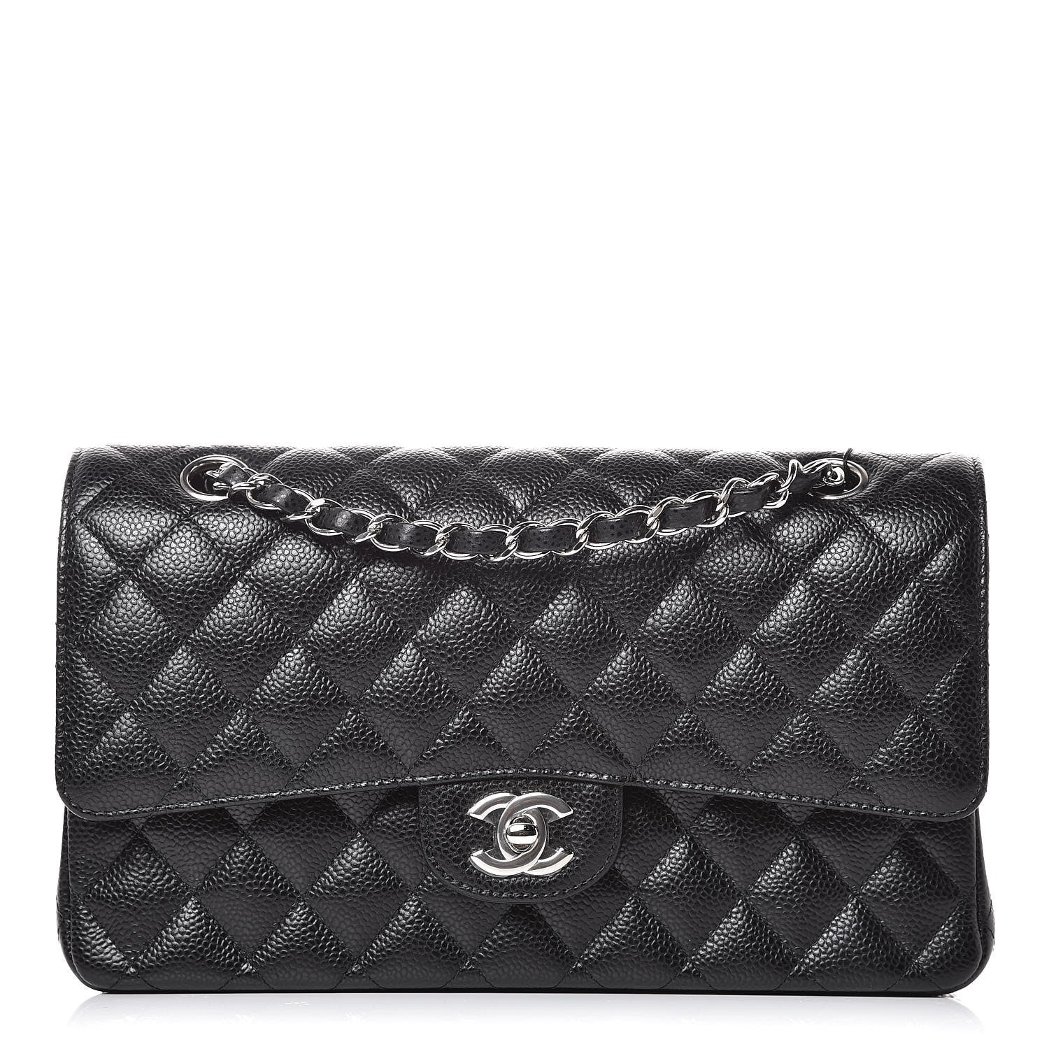 Chanel Caviar Quilted Medium Double Flap Black 1 of 8