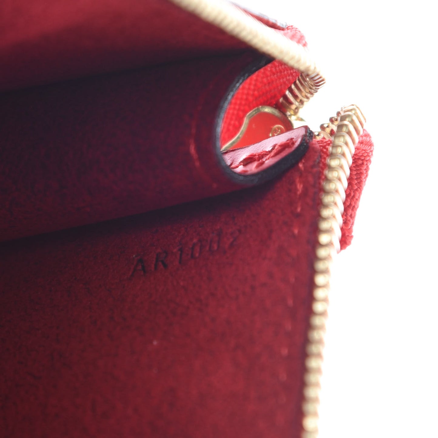 Epi Pochette Accessories 24 Castillan Red