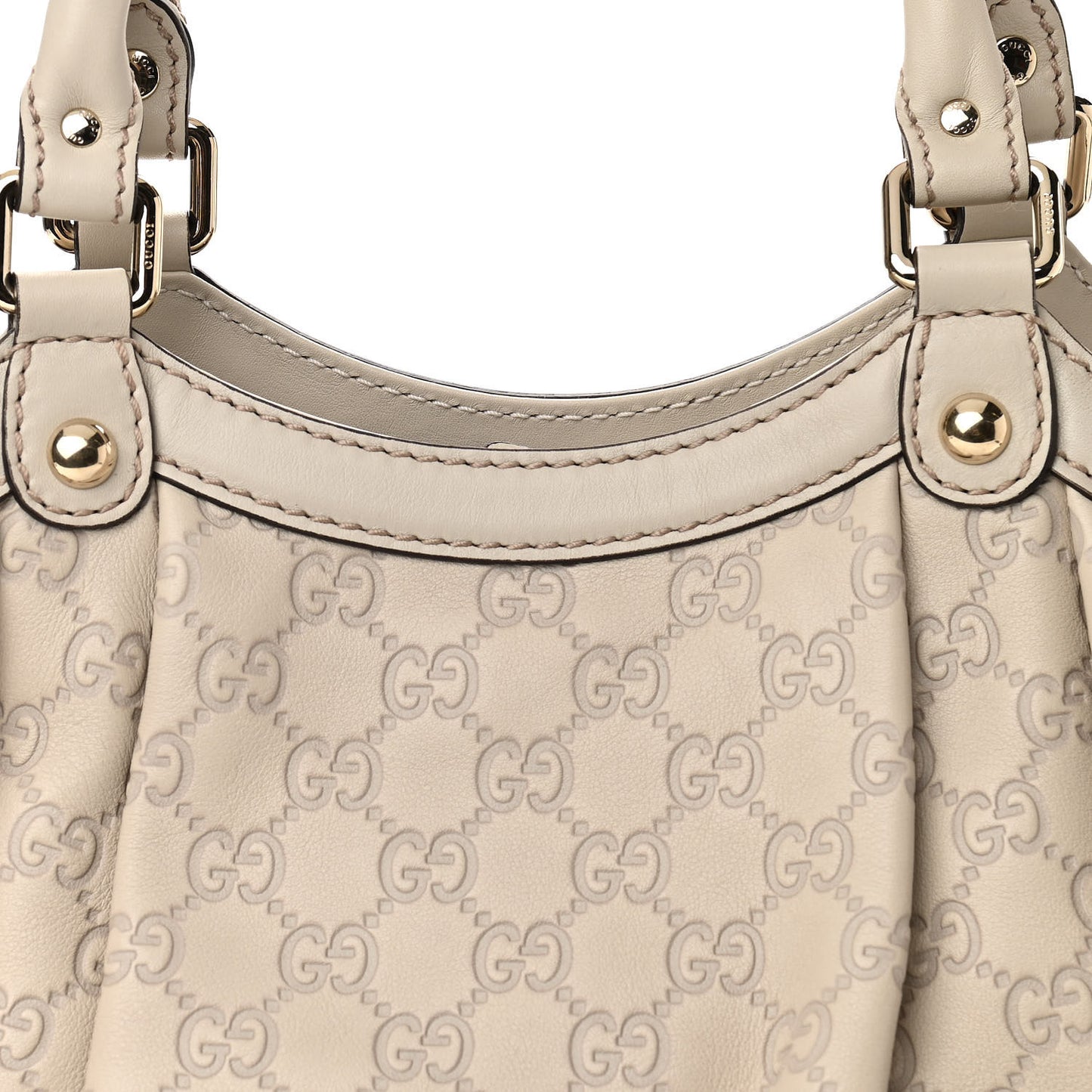 Guccissima Medium Sukey Tote Mystic White