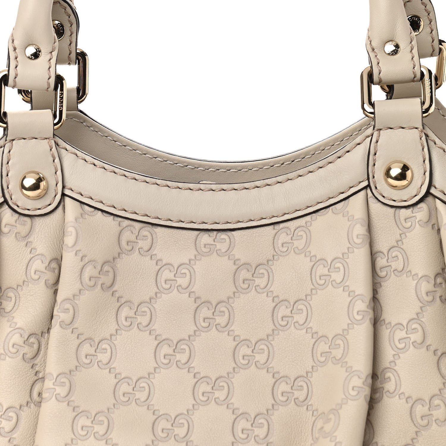 Gucci Guccissima Medium Sukey Tote Mystic White 8 of 10