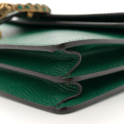 Gucci Pebbled Calfskin Small Dionysus Shoulder Bag Emerald 11 of 14