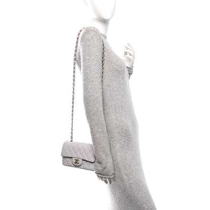 Chanel Lambskin Quilted Mini Rectangular Flap Grey 2 of 11