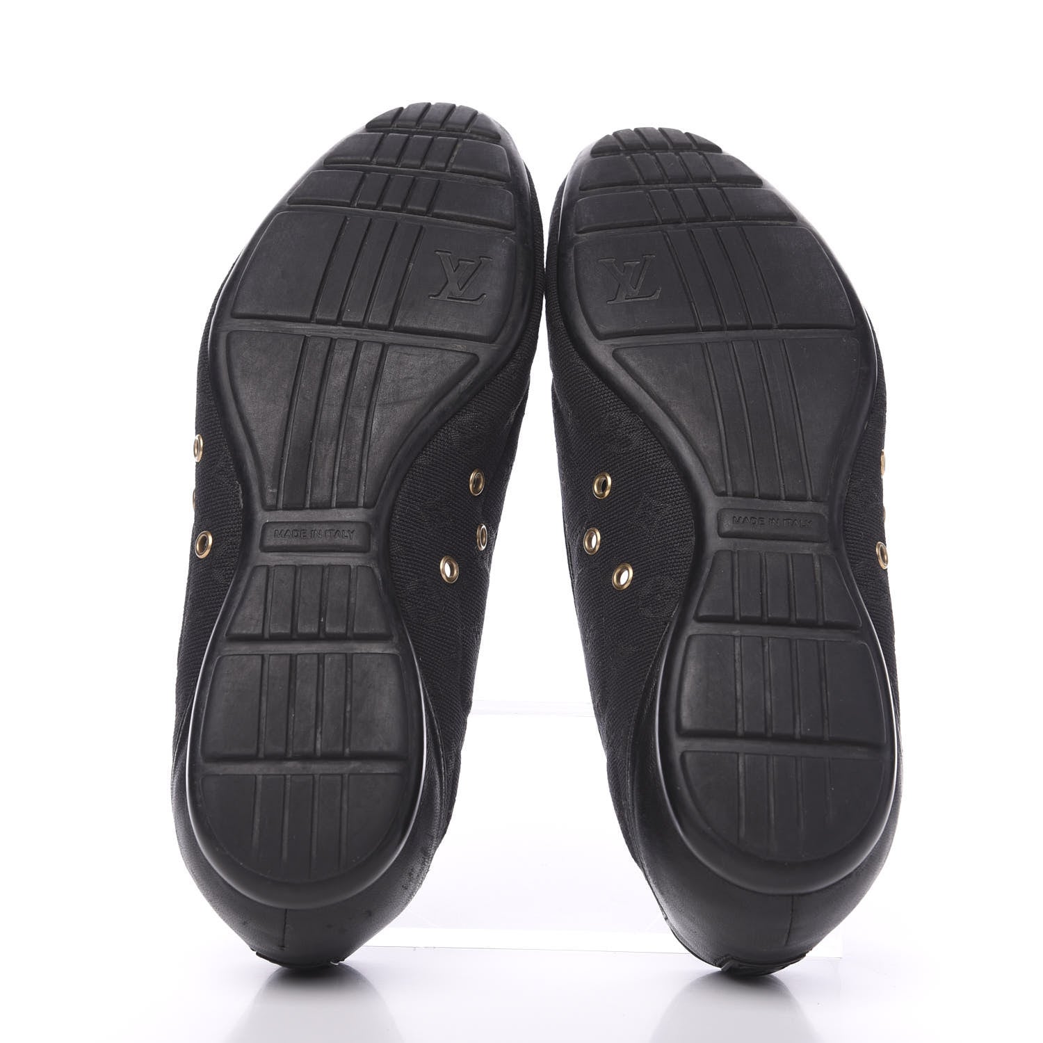 Louis Vuitton Canvas Monogram Flats 37.5 Black 6 of 9