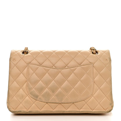 Chanel Lambskin Quilted Medium Double Flap Beige 16 of 21
