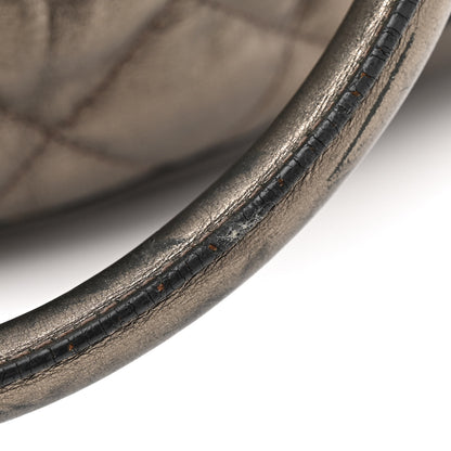 Burberry Calfskin Quilted Beaton Gunmetal 17 of 22