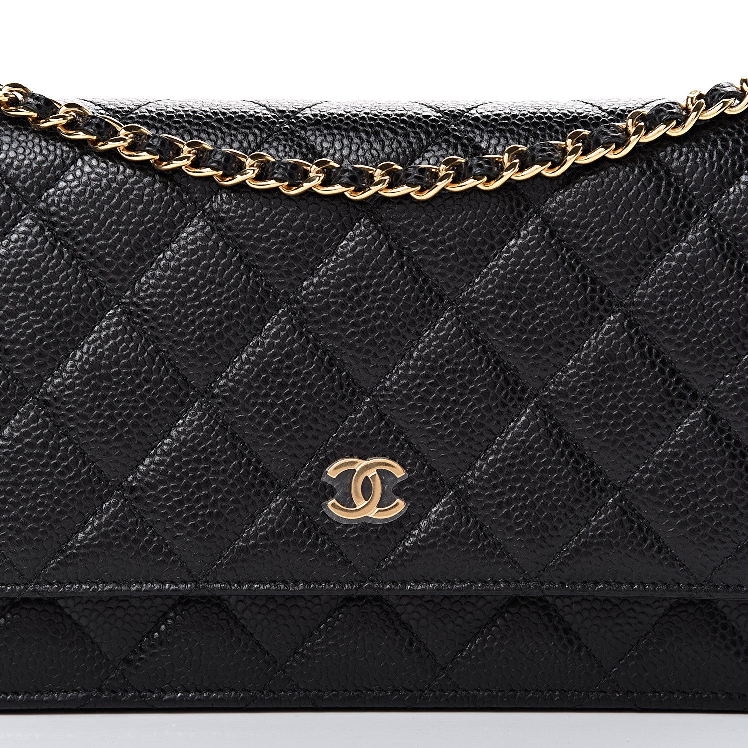 Chanel Caviar Quilted Wallet On Chain WOC Black 8 of 11