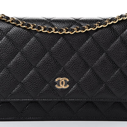 Chanel Caviar Quilted Wallet On Chain WOC Black 8 of 11