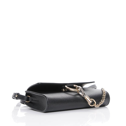 Chloe Suede Calfskin Mini Faye Shoulder Bag Black 4 of 8