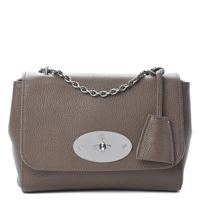 Mulberry Glossy Goatskin Small Lily Flap Taupe 1 of 14