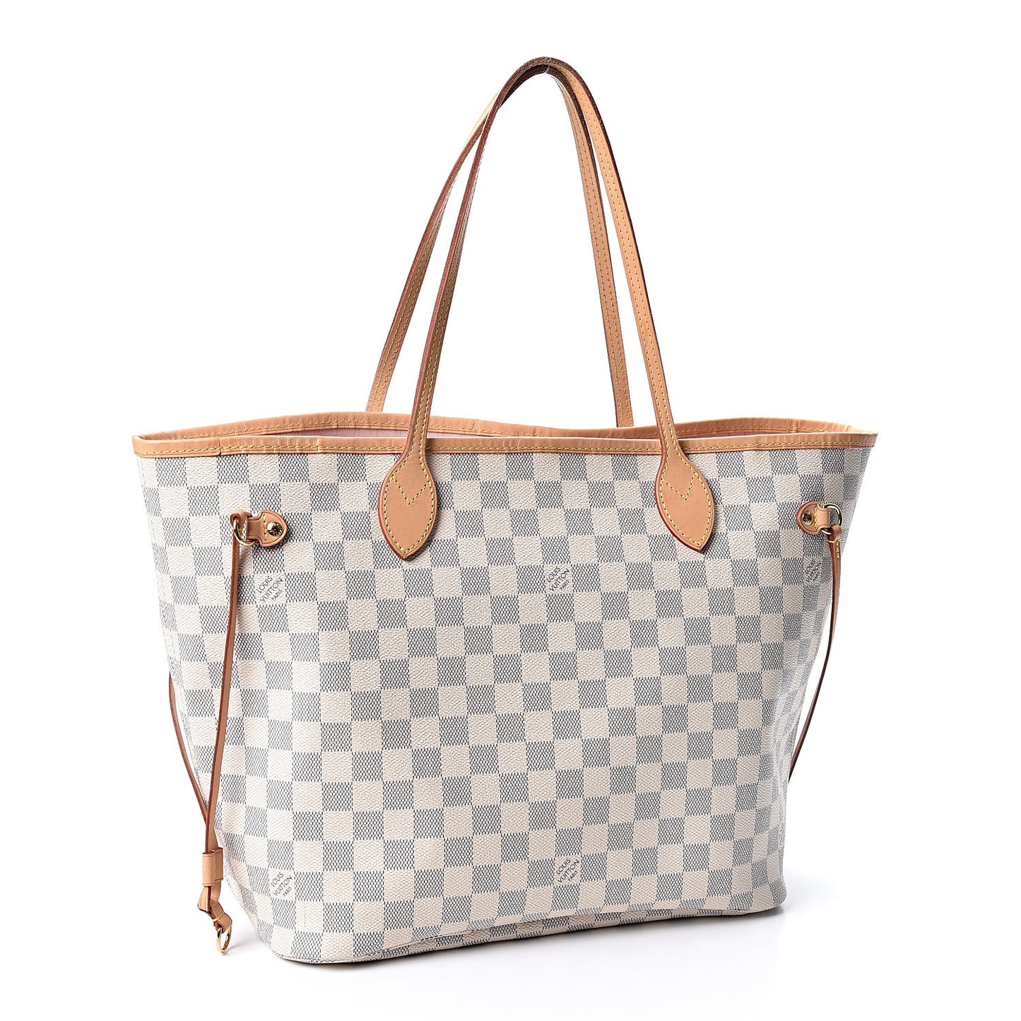 Damier Azur Neo Neverfull MM Rose Ballerine