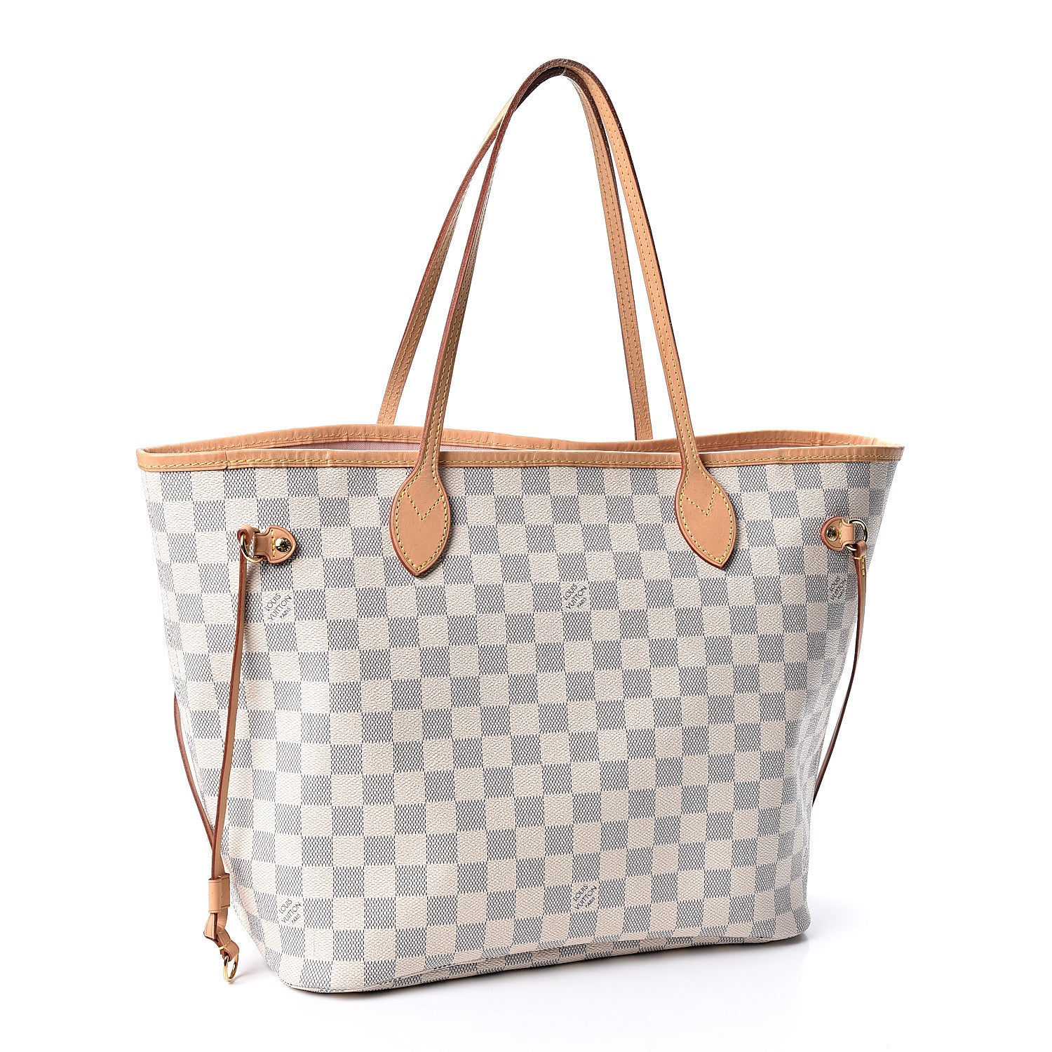 Louis Vuitton Damier Azur Neo Neverfull MM Rose Ballerine 2 of 9