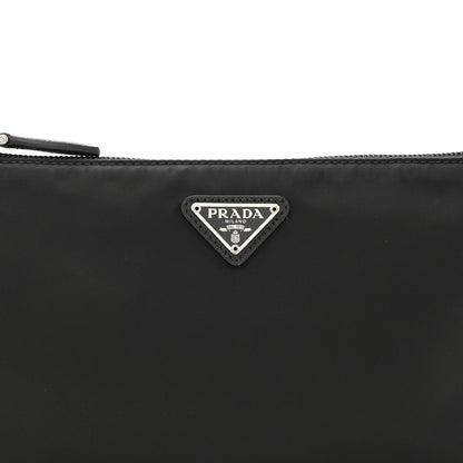 Prada Tessuto Nylon Pochette Bag Black 8 of 10