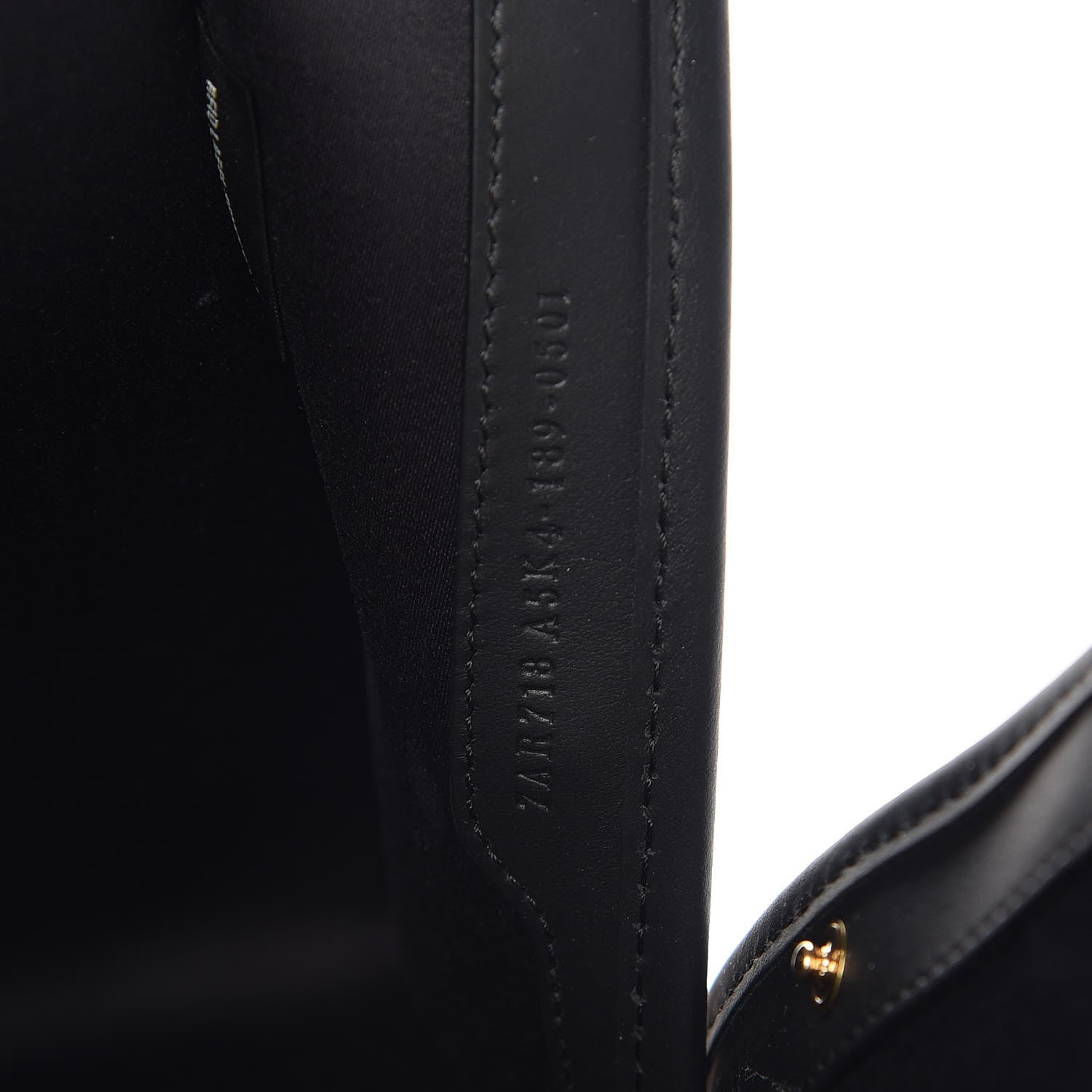 Fendi Glazed Fabric Vitello Century FF 1974 Stamp Patch Medium Peekaboo Defender Cover Mogano Panna Black 8 of 10