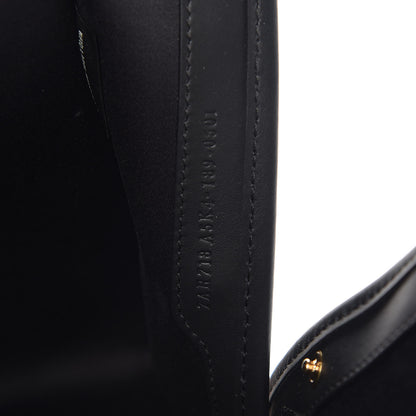 Fendi Glazed Fabric Vitello Century FF 1974 Stamp Patch Medium Peekaboo Defender Cover Mogano Panna Black 8 of 10