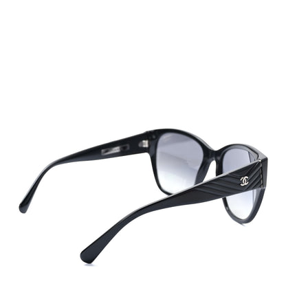 Chanel Acetate Polarized Butterfly CC Sunglasses 5412 Black 4 of 8