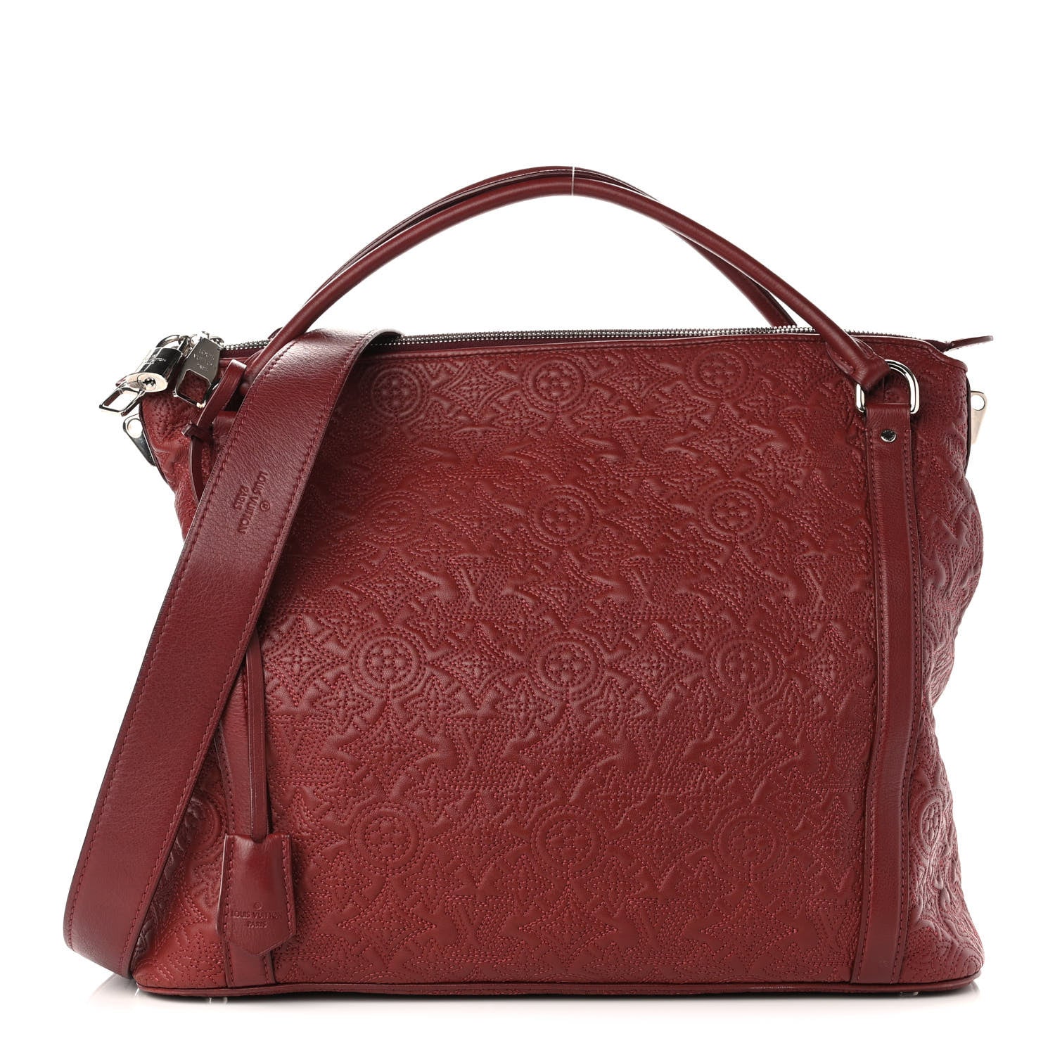 Louis Vuitton Monogram Lambskin Antheia Ixia MM Fuchsia 1 of 9