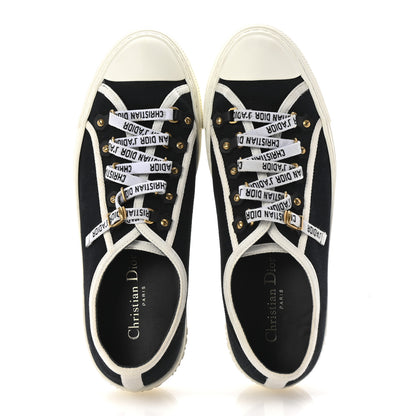 Christian Dior Canvas Walk'N'Dior Low Top Sneakers 40 Black 2 of 9