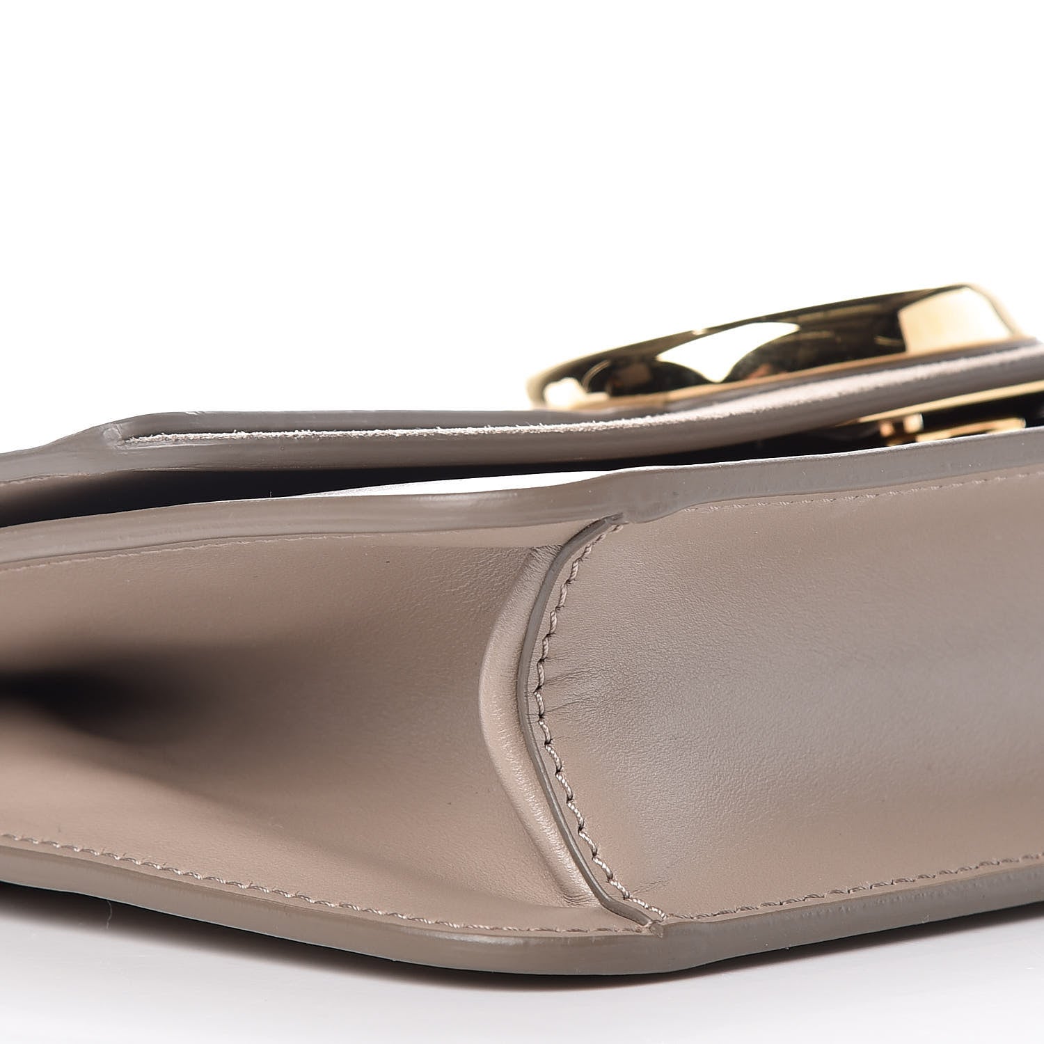 Chloe Calfskin Suede C Clutch With Chain Motty Grey 5 of 9
