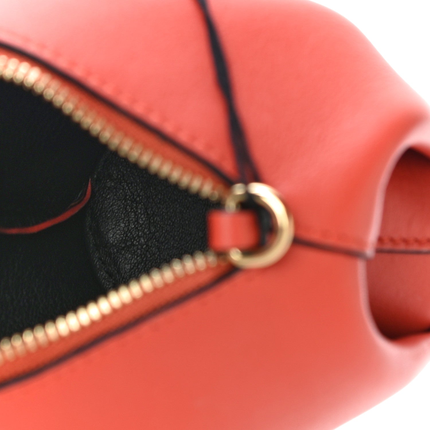 Loewe Calfskin Elephant Pouch Vermillion 5 of 10
