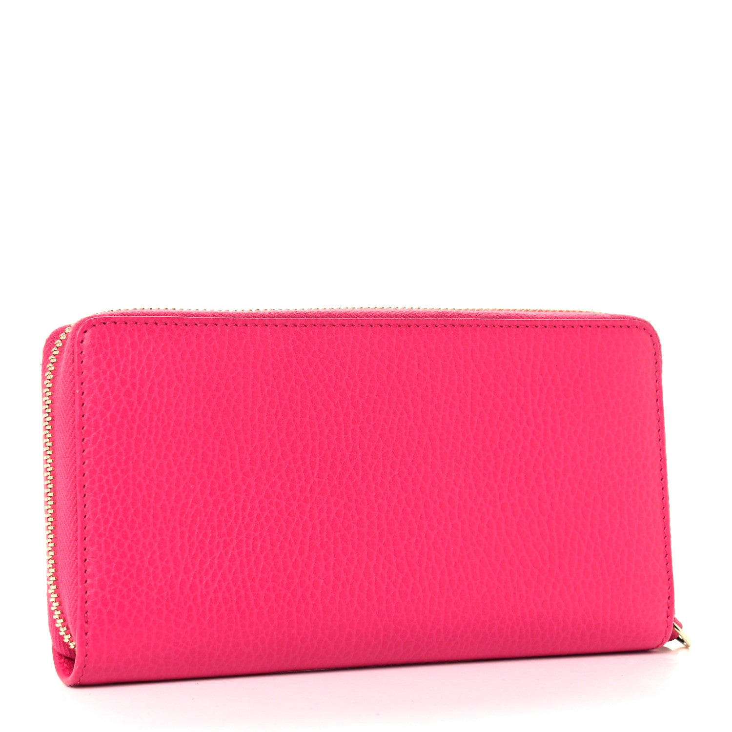 Gucci Dollar Calfskin GG Marmont Zip Around Wallet Box Pink 3 of 10