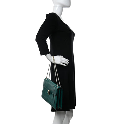 Bulgari Calfskin Serpenti Forever Shoulder Bag Emerald Green 2 of 12