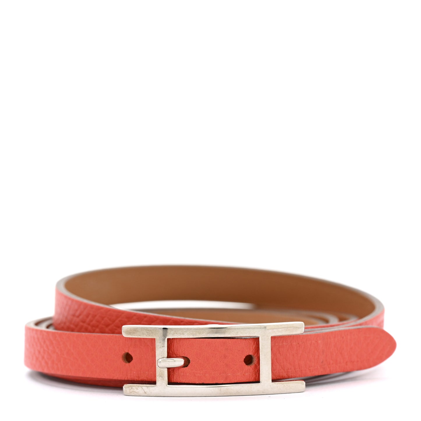 Epsom Behapi Quad Tour Bracelet M Orange Poppy