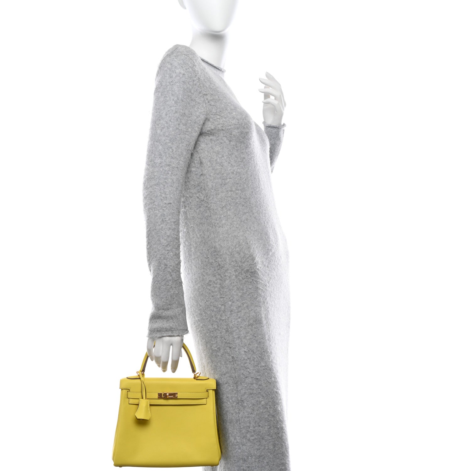 Hermes Swift Kelly Retourne 25 Lime 2 of 13