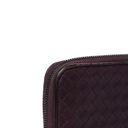 Bottega Veneta Nappa Intrecciato Zip Around Wallet Aubergine 14 of 14