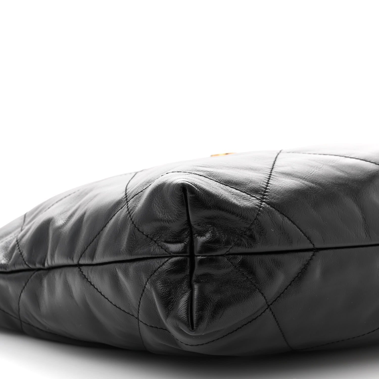 Chanel Shiny Calfskin Quilted Small Chanel 22 Black 9 of 10