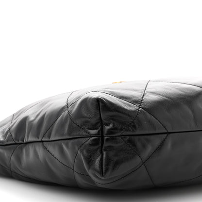 Chanel Shiny Calfskin Quilted Small Chanel 22 Black 9 of 10