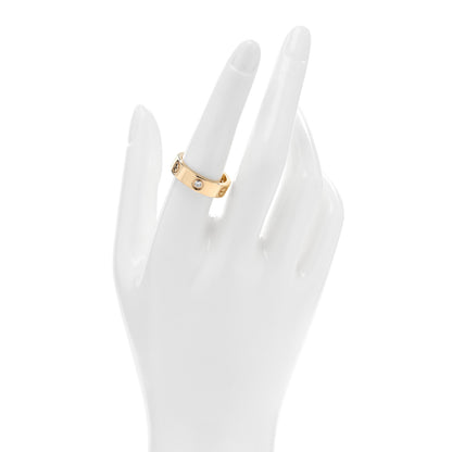 Cartier 18K Yellow Gold 3 Diamond 5.5mm LOVE Ring 57 8 2 of 5