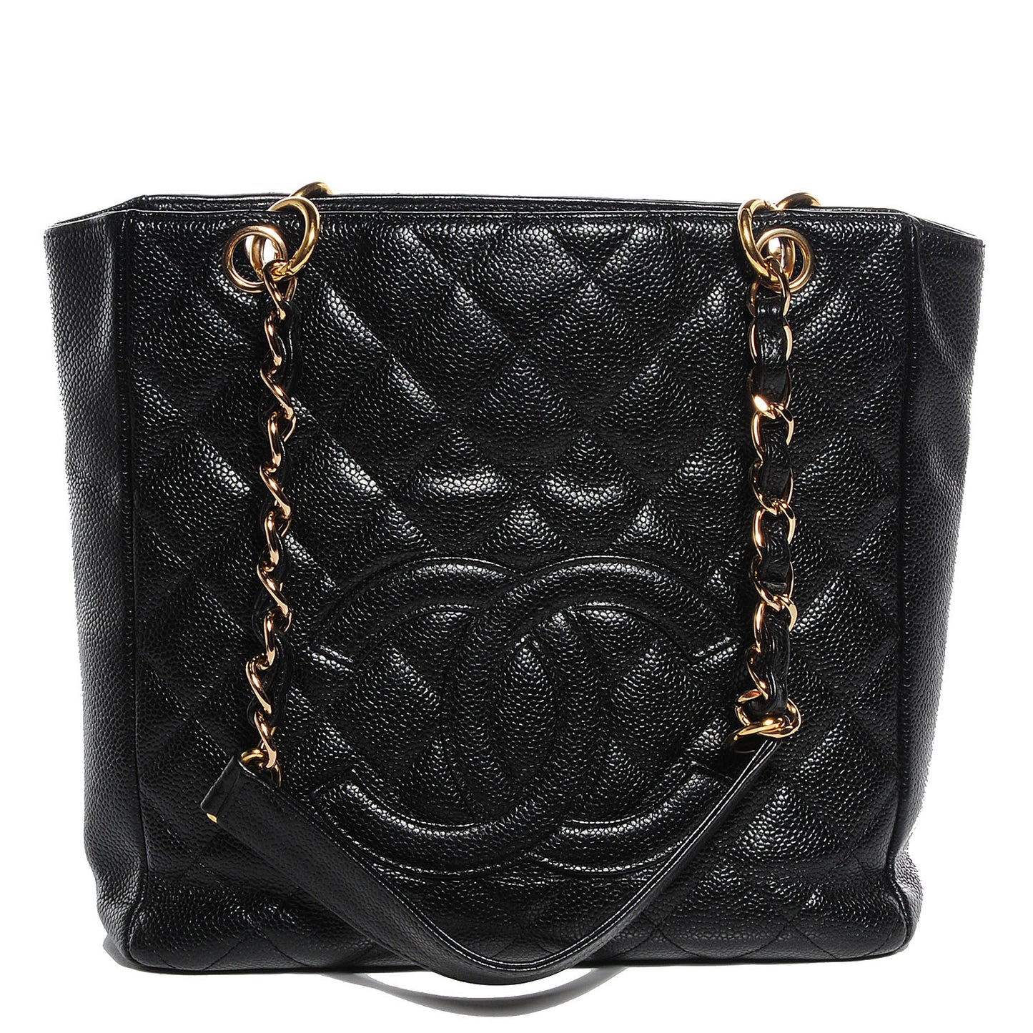 Caviar Petit Shopping Tote PST Black