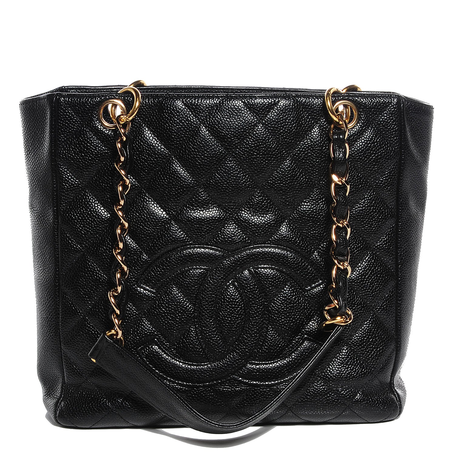 Chanel Caviar Petit Shopping Tote PST Black 1 of 7
