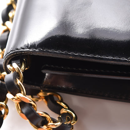 Chanel Patent Small Single Flap Bag Black 19 of 22