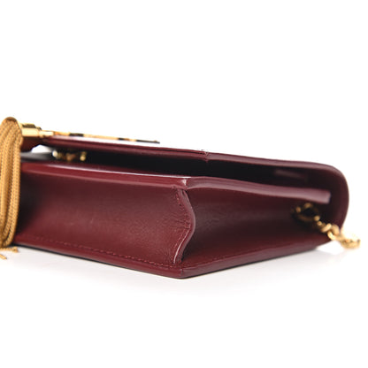 Saint Laurent Smooth Calfskin Classic Monogram Kate Tassel Chain Wallet Palissandre 10 of 12