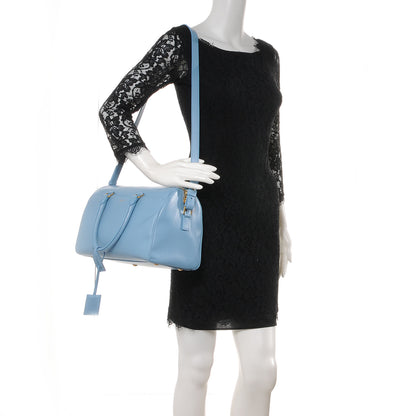 Saint Laurent Leather Classic Duffle 6 Bag Blue 2 of 8