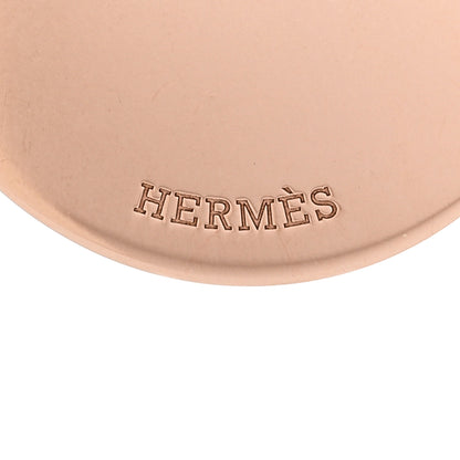 Hermes 18K Rose Gold Diamond MM Ex-Libris Pendant Necklace 6 of 6